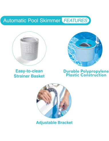 Skimmer Automático Intex + Kit de Mantenimiento Piscinas