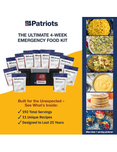 Kit de Comida de Supervivencia 4Patriots 4 Semanas 192 Porciones 2