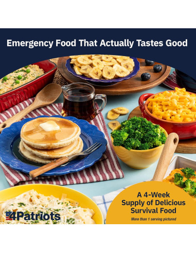 Kit de Comida de Supervivencia 4Patriots 4 Semanas 192 Porciones