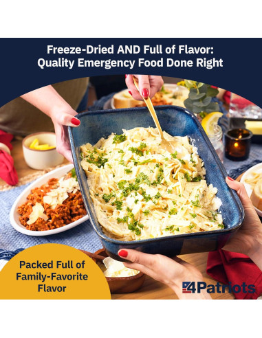Kit de Comida de Supervivencia 4Patriots 4 Semanas 192 Porciones