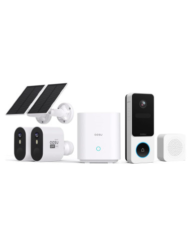 Cámara de Seguridad AOSU Sistema SolarCam Max 5MP Kit 2K