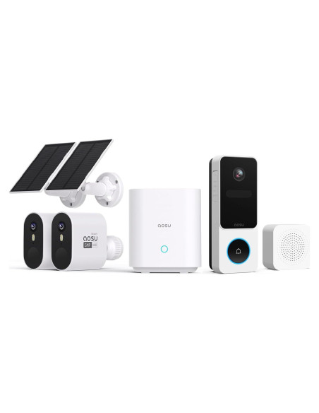 Cámara de Seguridad AOSU Sistema SolarCam Max 5MP Kit 2K