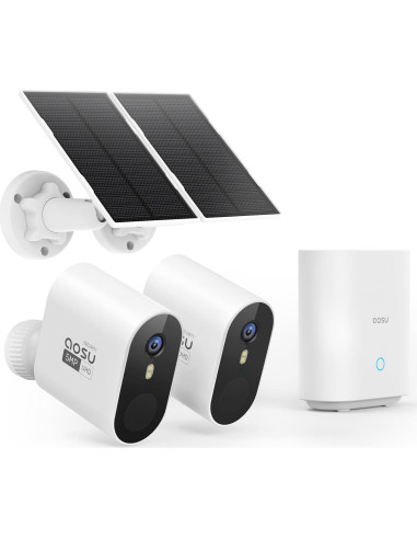 Cámara de Seguridad AOSU Sistema SolarCam Max 5MP Kit 2K