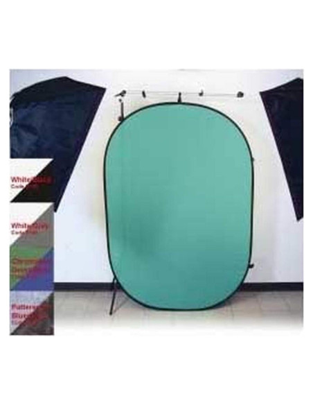 Fondo Plegable ProMaster 2153 Verde/Azul 183x213 cm Doble Cara