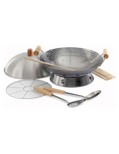 Juego de Wok Norpro 10 Piezas Acero 35.5 cm