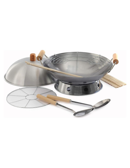 Juego de Wok Norpro 10 Piezas Acero 35.5 cm