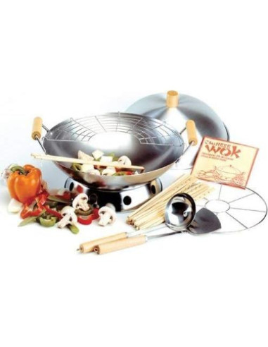 Juego de Wok Norpro 10 Piezas Acero 35.5 cm