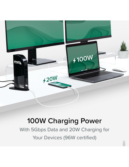 Estación de Acoplamiento Plugable 13 en 1 USB-C 100W