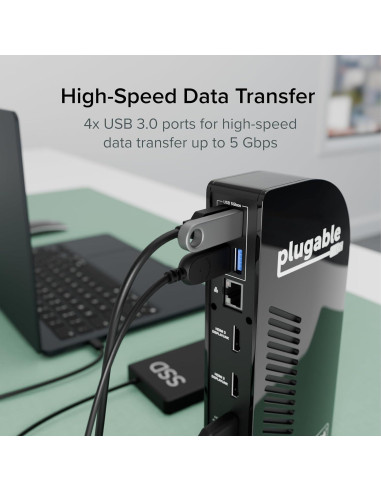 Estación de Acoplamiento Plugable 13 en 1 USB-C 100W
