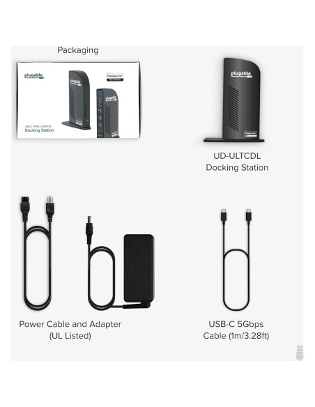 Estación de Acoplamiento Plugable 13 en 1 USB-C 100W