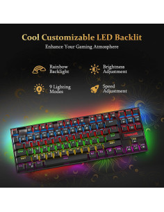 Teclado Mecánico Redragon K552 LED 87 Teclas Anti-ghosting 2