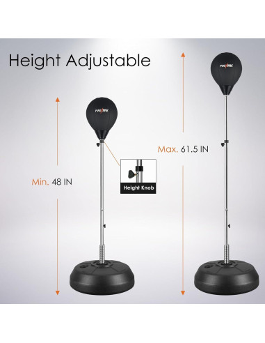 Bolsa de Reflexión Ajustable MaxxMMA con Soporte 156 cm