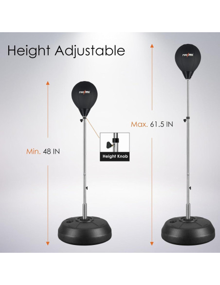 Bolsa de Reflexión Ajustable MaxxMMA con Soporte 156 cm