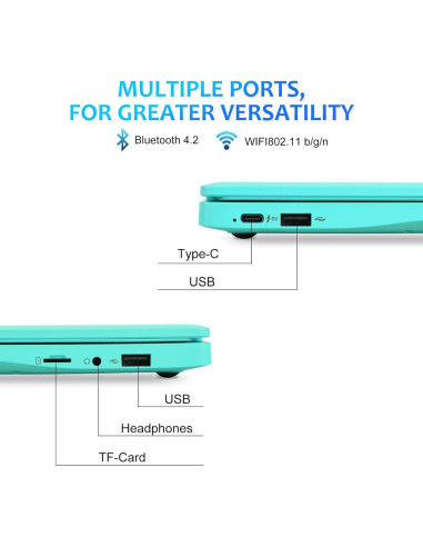 Mini computadora portátil ZHAOHUIXIN 10.1" Android 12 2GB RAM