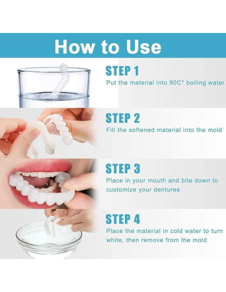 Cubierta de Dientes Falsos AIMUR Superior e Inferior 9x9cm