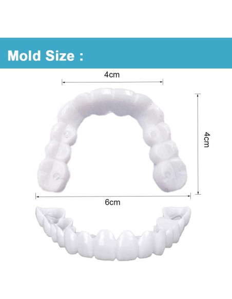 Cubierta de Dientes Falsos AIMUR Superior e Inferior 9x9cm
