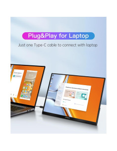 Monitor Portátil CAPERAVE 15.6'' FHD USB-C HDMI Viaje 2