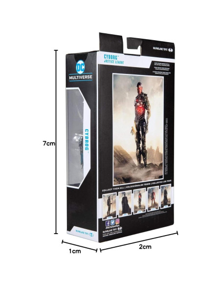 Figura de Acción McFarlane Cyborg 17.78 cm DC Justice League