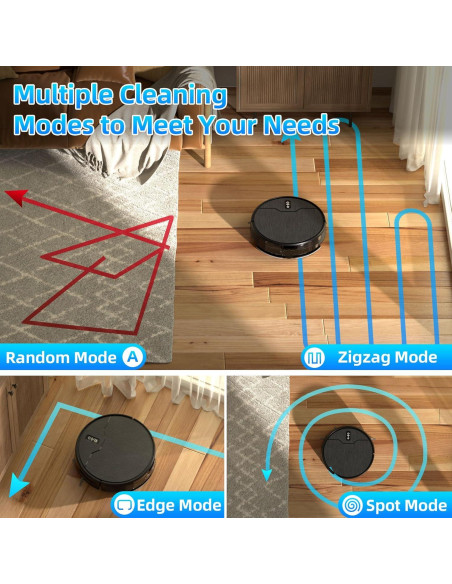 Robot Aspiradora Betboyles V75S 3 en 1 con Mopa y WiFi