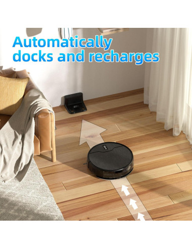 Robot Aspiradora Betboyles V75S 3 en 1 con Mopa y WiFi