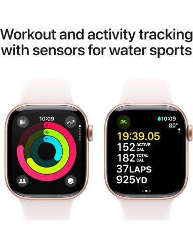 Apple Watch Series 10 GPS 42mm Aluminio Rosa Banda Rubor