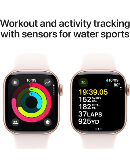 Apple Watch Series 10 GPS 42mm Aluminio Rosa Banda Rubor