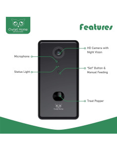 Cámara Inteligente para Mascotas Owlet DC1 HD 1080P WiFi 2