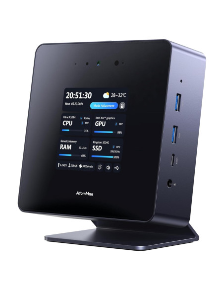Mini PC AtomMan X7 Ti, Intel Core Ultra 9, 32GB RAM, 1TB SSD