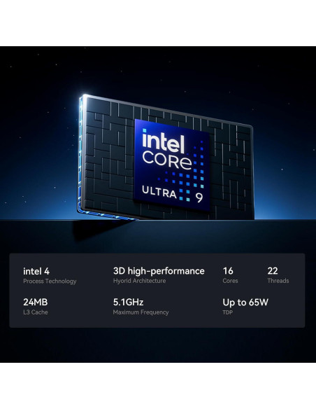 Mini PC AtomMan X7 Ti, Intel Core Ultra 9, 32GB RAM, 1TB SSD