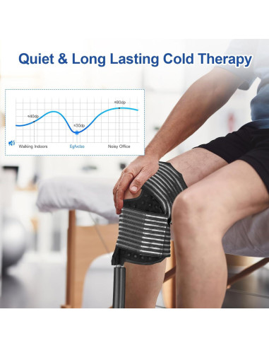 Máquina de Terapia Fría Egfvcbo para Rodilla 6.2L Batería 1800mAh