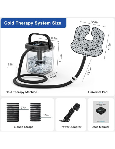 Máquina de Terapia Fría Egfvcbo para Rodilla 6.2L Batería 1800mAh