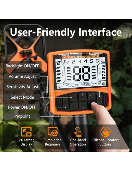 Detector de Metales DetectTrek M55 11" Impermeable 5 Modos