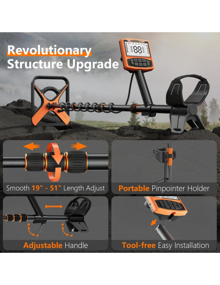 Detector de Metales DetectTrek M55 11" Impermeable 5 Modos