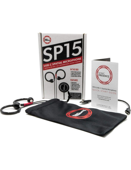 Micrófono Binaural SonicPresence SP15C USB-C - Graba Audio Inmersivo
