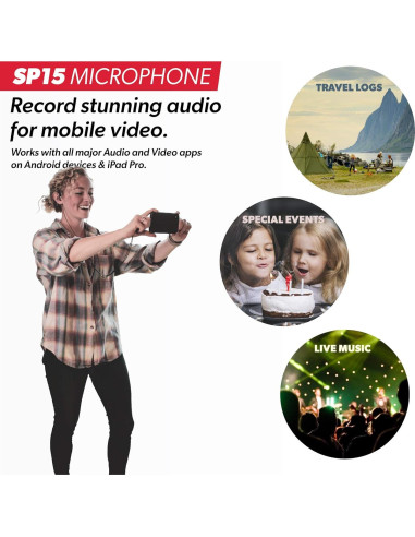 Micrófono Binaural SonicPresence SP15C USB-C - Graba Audio Inmersivo