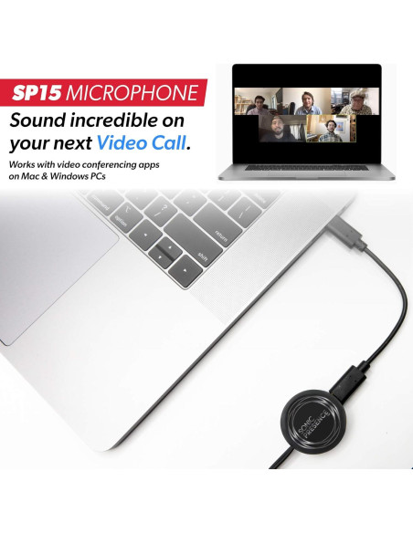 Micrófono Binaural SonicPresence SP15C USB-C - Graba Audio Inmersivo