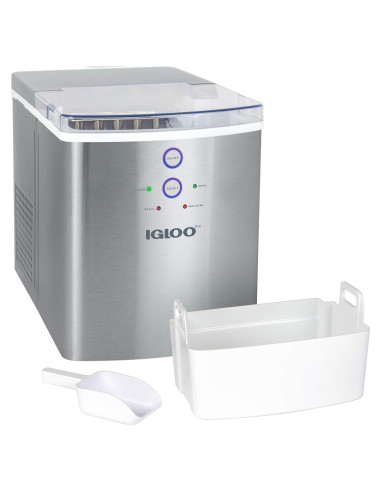 Máquina de Hielo Igloo IGLICEB33SS - 14,97 kg/día - Acero Inoxidable