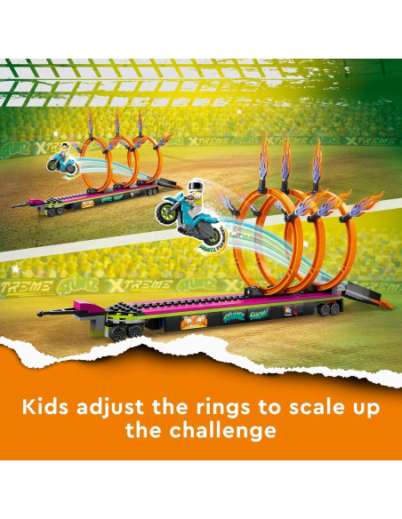 LEGO City Stuntz Camión Acrobático y Anillo de Fuego 60357