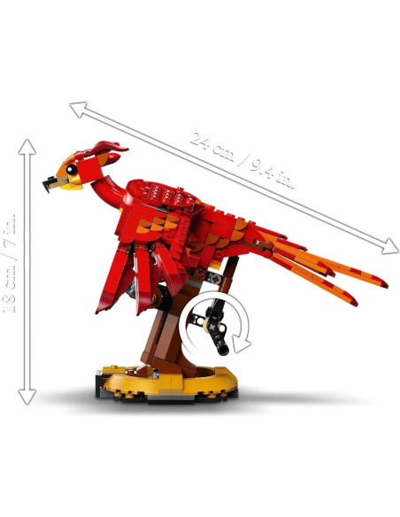 LEGO Harry Potter Fawkes el Fénix de Dumbledore 76394 35 cm