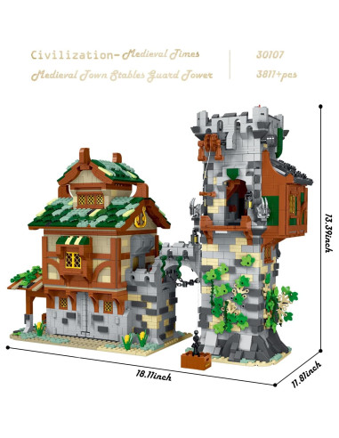 JMBricklayer Establo Medieval y Torre de Guardia 30107