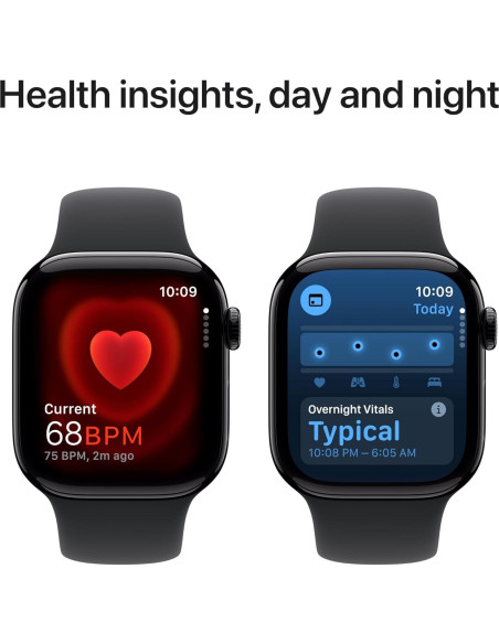 Apple Watch Series 10 GPS 42mm Aluminio Negro Fitness