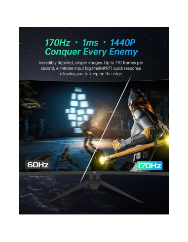 Monitor KTC H32S17 32" 2560x1440 170Hz Curvado