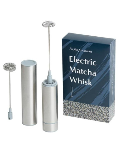 Batidor Eléctrico de Matcha Naoki - Espumador de Leche con 2 Cabezal