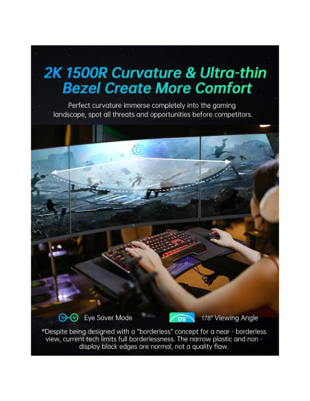 Monitor KTC H32S17 32" 2560x1440 170Hz Curvado