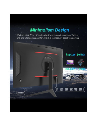 Monitor KTC H32S17 32" 2560x1440 170Hz Curvado