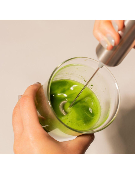 Batidor Eléctrico de Matcha Naoki - Espumador de Leche con 2 Cabezal
