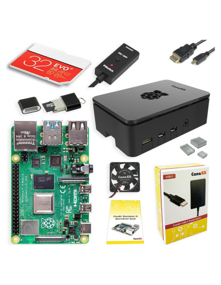 Kit de Inicio CanaKit Raspberry Pi 4 4GB con Accesorios
