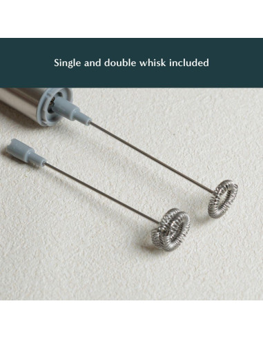 Batidor Eléctrico de Matcha Naoki - Espumador de Leche con 2 Cabezal