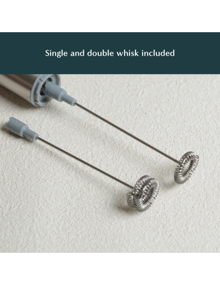 Batidor Eléctrico de Matcha Naoki - Espumador de Leche con 2 Cabezal