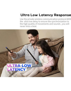 Conjunto de Tambores Somatosensoriales GUAZI Portátil 2 Baquetas 2